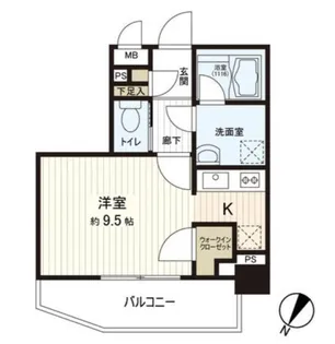 Le-lion西日暮里 504【5階】の間取り