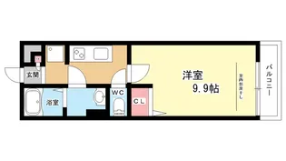 大阪府豊中市原田元町2【アパート】の間取り