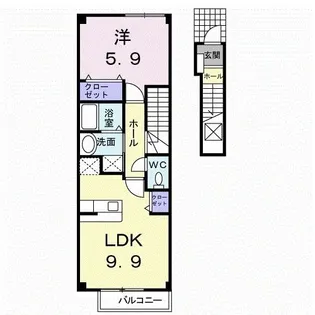 パレ・コリーヌ【2階】の間取り