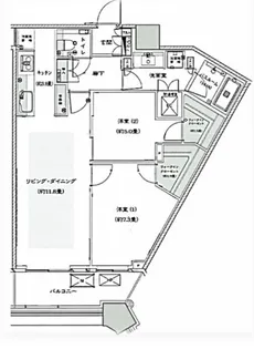 勝どき ザ・タワー【37階】の間取り