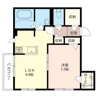メゾン デ リラ【1階】の間取り