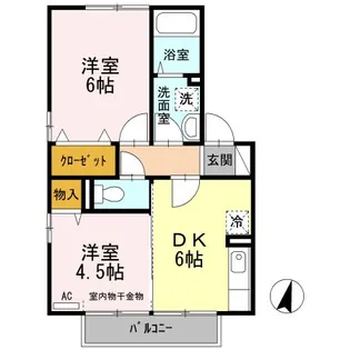リヴェール西条【2階】の間取り
