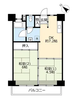 UR常盤平中央【4階】の間取り