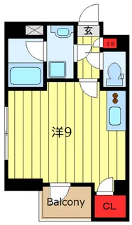 アズールコート町屋パサージュ【5階】の間取り