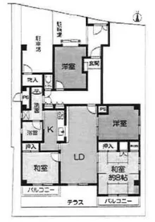 リヴィエール香櫨園【1階】の間取り