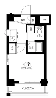 エステムプラザ品川アーバンヒルズ【7階】の間取り