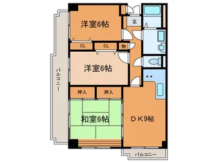 ADD HILLS【3階】の間取り