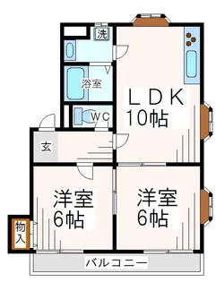 アリビラII【4階】の間取り