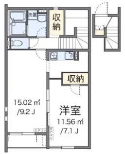 クレイノArinoII【2階】の間取り