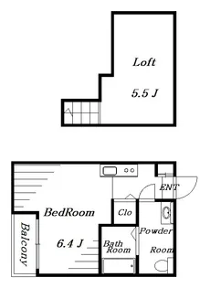 ラヴェリテ検見川【2階】の間取り