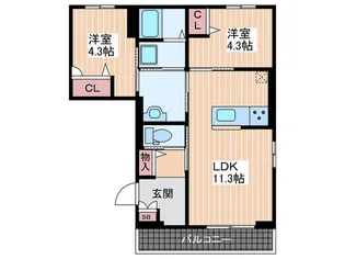 Dig Feeld【3階】の間取り