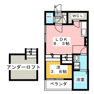 フォーラムエス【1階】の間取り