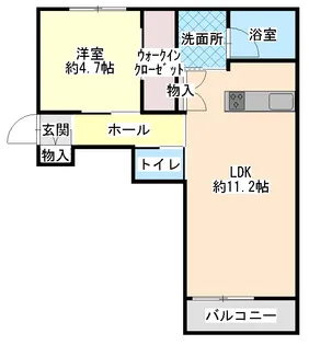 グローレI【2階】の間取り