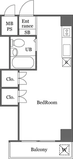 フラッツ学芸大学【2階】の間取り
