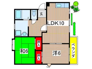 タウン嵐山III【1階】の間取り