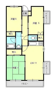 メゾン・ソレイユ1番館【3階】の間取り
