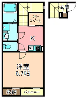 クレイノエム シー アネックス【2階】の間取り
