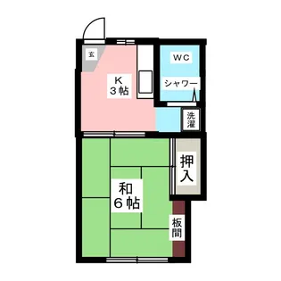 はぎの荘【1階】の間取り