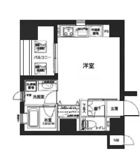 ザ・プレミアムスイート高田馬場【2階】の間取り