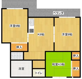 クレメント佐野【3階】の間取り