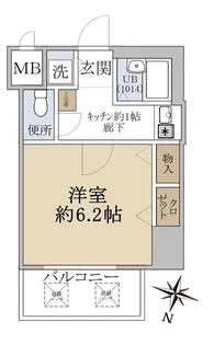 パラシオ塚本III【7階】の間取り
