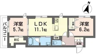べレオ ユリ【3階】の間取り
