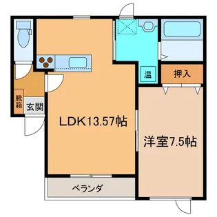 Class豊頃D【2階】の間取り