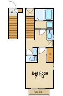 ラ・プリム【2階】の間取り
