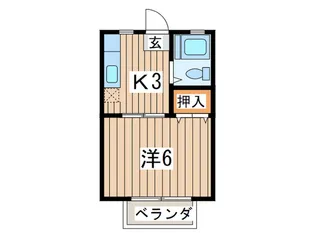 グリ-ンテラスC【2階】の間取り