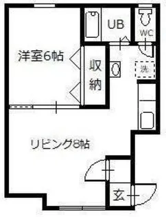 バリーベース【1階】の間取り
