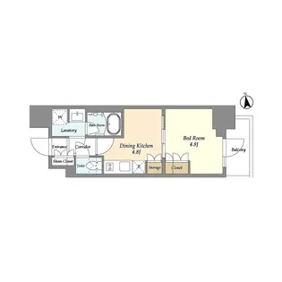 リビオメゾン浅草雷門【5階】の間取り