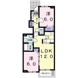 BLUEMOON GARDEN【1階】の間取り