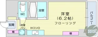 アソルティ東二番丁レジデンス【10階】の間取り