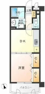 ダイアパレス慶徳【9階】の間取り