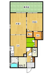 Sha maison桜坂【1階】の間取り