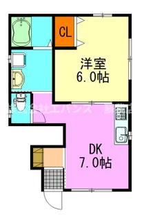 ナリトモ白旗B【1階】の間取り