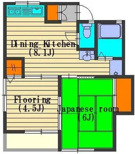 松栄荘【2階】の間取り