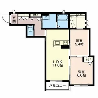 キアラ・アイ【3階】の間取り