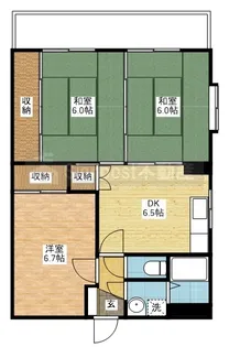 エトワール土手【2階】の間取り
