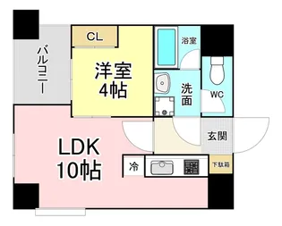 ウイングス砂津【7階】の間取り