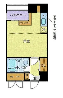 メゾンドヴィレ東神田【2階】の間取り