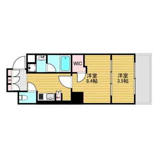 ゲートコート東三国【5階】の間取り