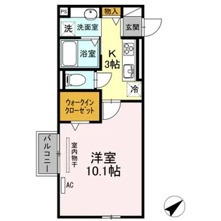 リブフラット【2階】の間取り