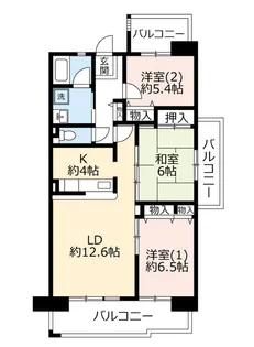 UR酉島リバーサイドヒルなぎさ街【6階】の間取り