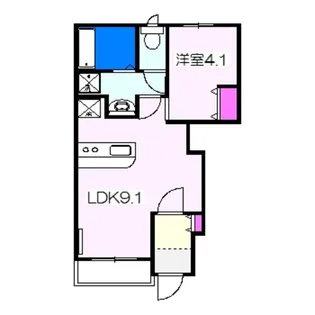 Rio Mund【1階】の間取り