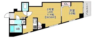 Brun Court Minamisenju【2階】の間取り