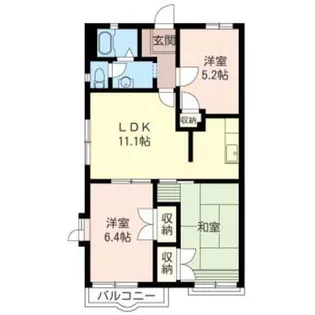 ヒルスミキ3【2階】の間取り