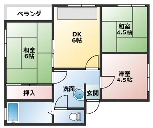 サンシャイン甲南【2階】の間取り