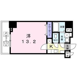 シャンス栗林公園【10階】の間取り