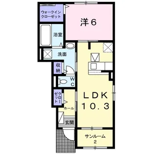 グラン・アーブル III【1階】の間取り
